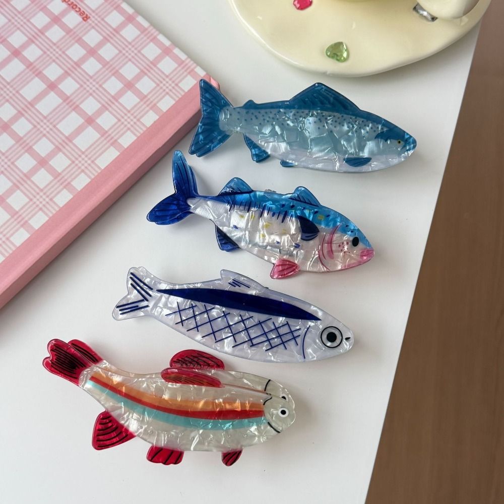 Lifestyle Of Korean - Haarspeld Oceaan Dier Haarklem Pvc Tonijn