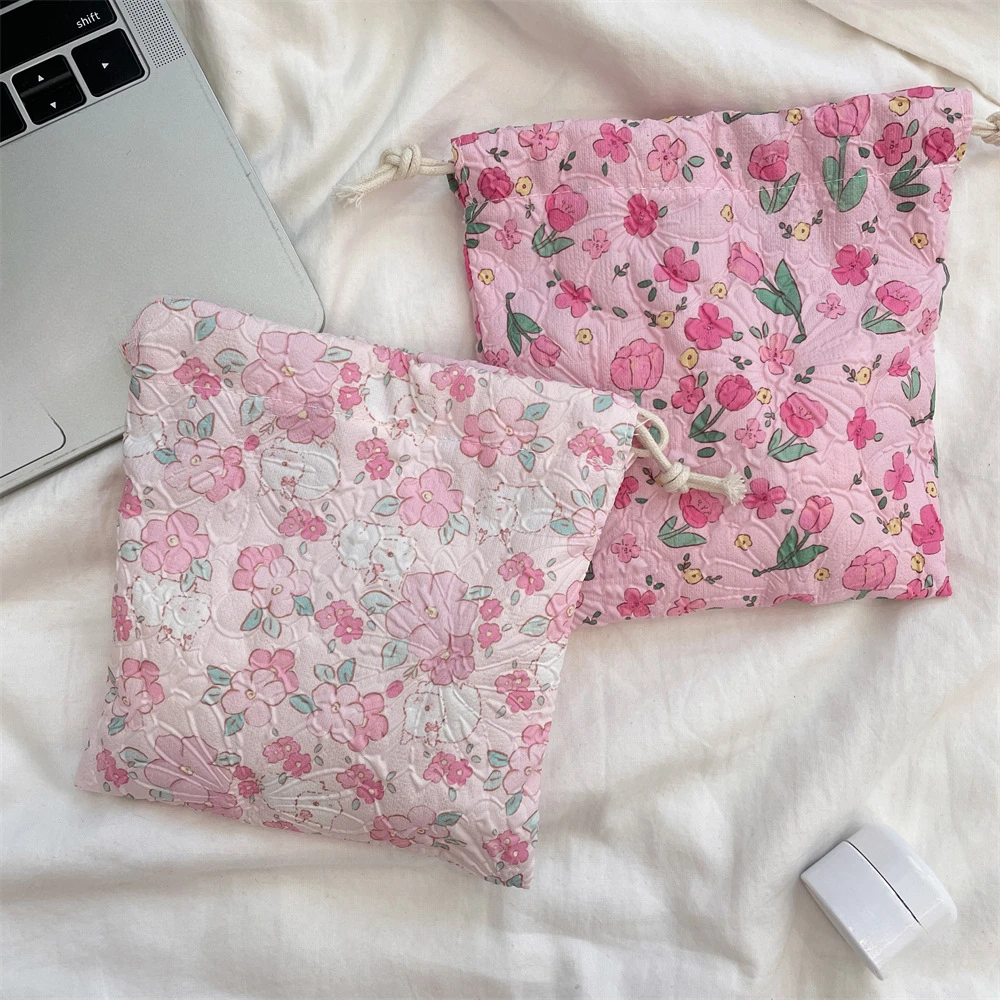 Korean Skincare Routine - Cartoon Trekkoord Cosmetische Tas Clutch Bag
