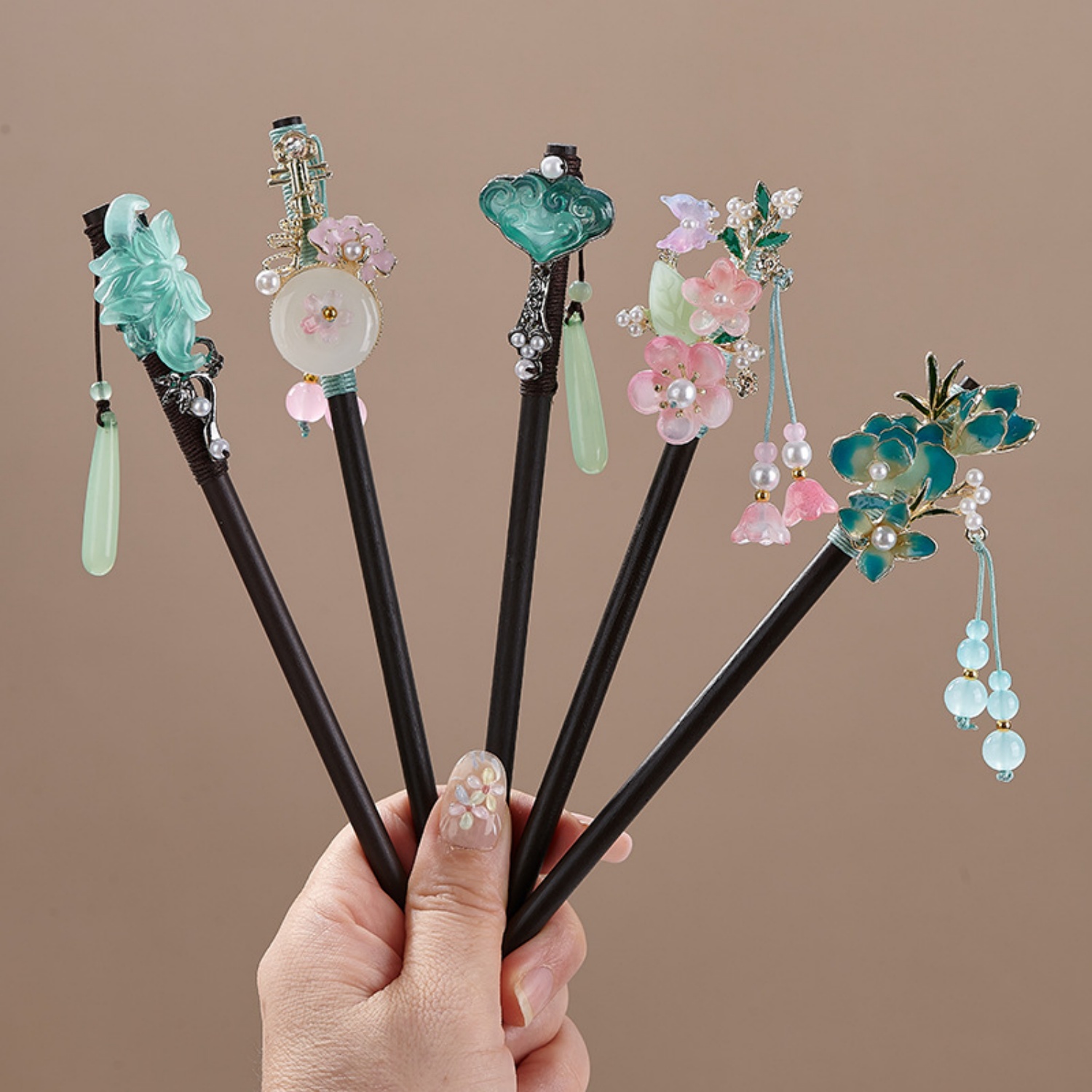 Hanbok Hair Pin - Vintage bloem haarspeld voor vrouwen elegante