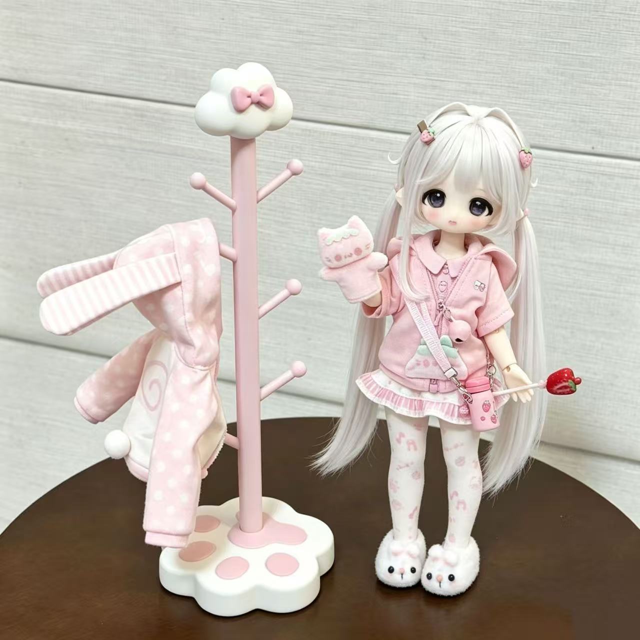 Lifestyle Of Korean - Kawaii InsCat Paw Base Vloerstaande Kledingrek