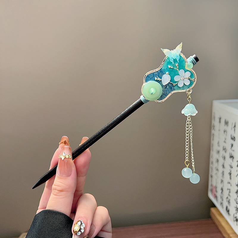 Klassieke kwastje haarstokje z - Hanbok Hair Pin recensie en prijs